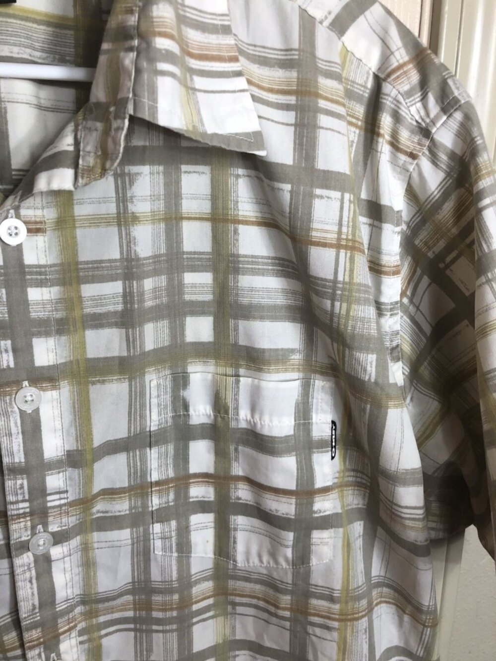 Dickies Mens 2XL Multicolored Striped Full Button Shirt Camping Outdoors Cabin - Picture 3 of 6